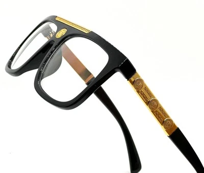 MEN SUNGLASSES HIP HOP STYLE SQUARE SHADES CLEAR LENS GOLD FRAME LENTES GAFAS - Image 1 of 4