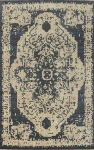 Medallion Wool Carpet Oriental Distressed Look Area Rug 6x9 Ft Bedroom Rug - Picture 1 of 10