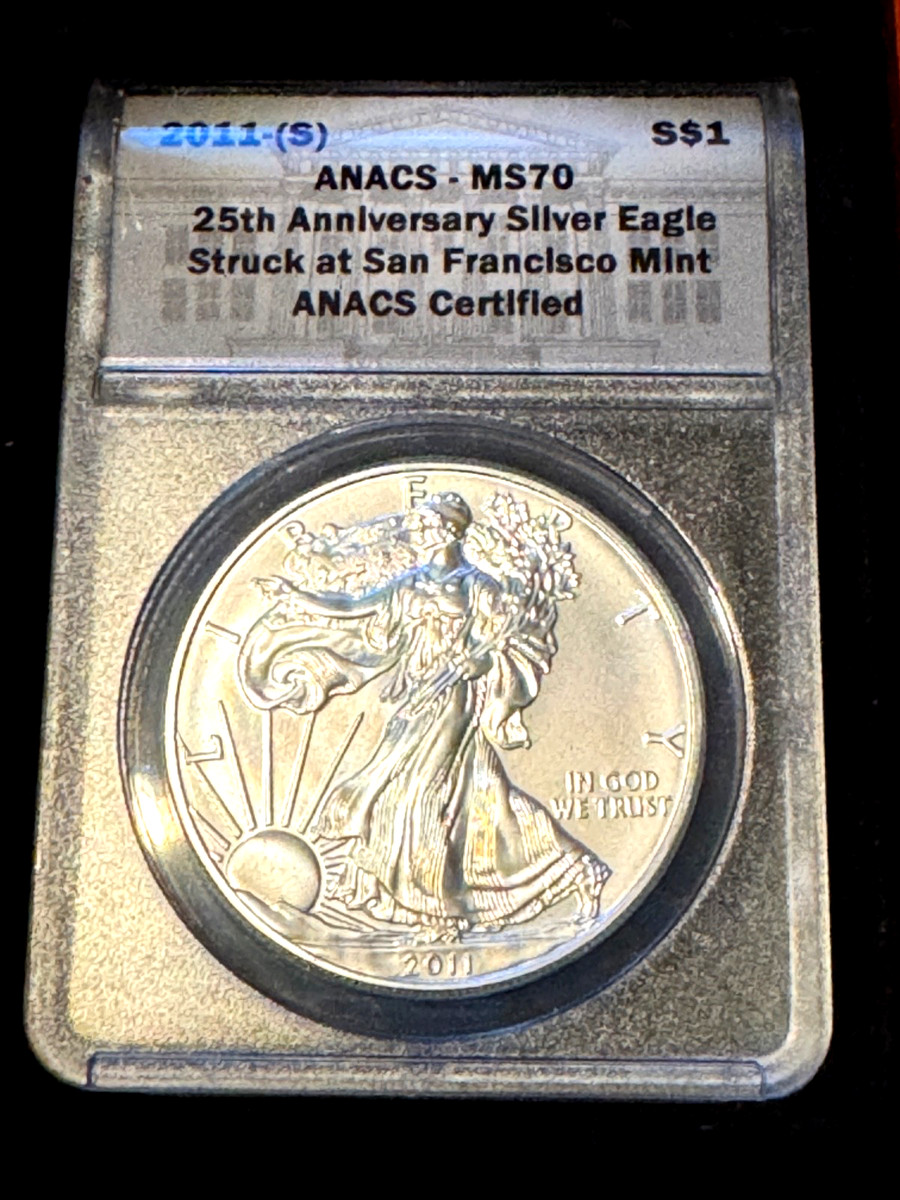 アメリカ 2011 イーグル銀貨　NGC鑑定　MS70 アメリカ 2011 イーグル銀貨 NGC鑑定 MS70 NGC鑑定済み 最高評価