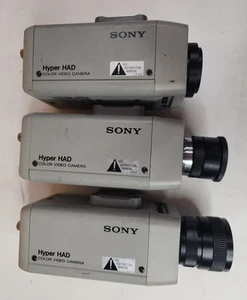 Lot Of 3 Sony Model SSC-C104 Hyper HAD Color Video Camera AC 24V 60Hz 3.5W - Picture 1 of 14