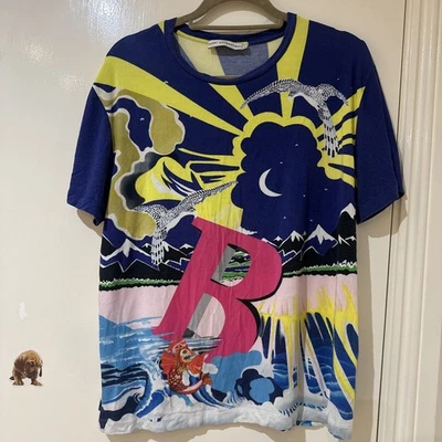 mary katrantzou 100% silk T Shirt size L. The softest!  — 第 1/4 张图片