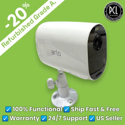 ✅ Cámara de seguridad inalámbrica Arlo Essential XL Spotlight 1080p con montaje en pared (3")✅ Foto 1 de 4
