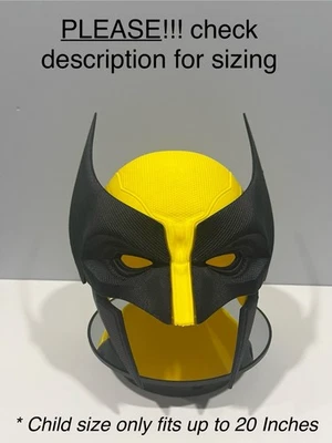 Kids Wolverine Helmet,Halloween Mask, Costume, Wolverine, comic con, cosplay - Image 1 of 4