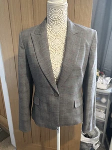 Jigsaw Prince Of Wales Check Blazer Size 14, Excellent - Picture 1 of 9