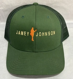 Jamey Johnson Snapback VIP Hat Green Embroidered Music Band Concert Giveaway - Picture 1 of 7