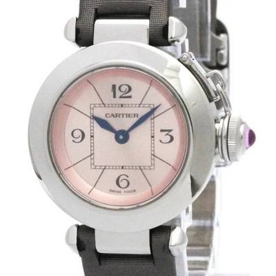 Cartier W3140026 Miss Pasha Stainless Steel Leather Quartz Women's Pink - Image 1 of 4