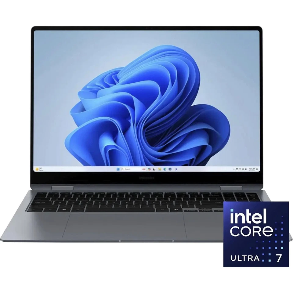 Samsung - Galaxy Book4 Pro 360 16" - Intel Core Ultra 7 - 16GB Memory - 1TB SSD - Image 1 of 3