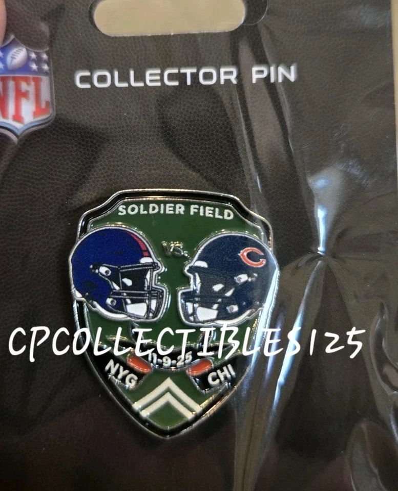 PIN 2025 New York Giants VS Chicago Bears Día del Juego 9/11/25 Nuevo Foto 1 de 1