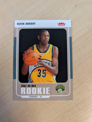 Fleer Kevin Durant 2007-08 brillante novato RC #212 SuperSonics Foto 1 de 2