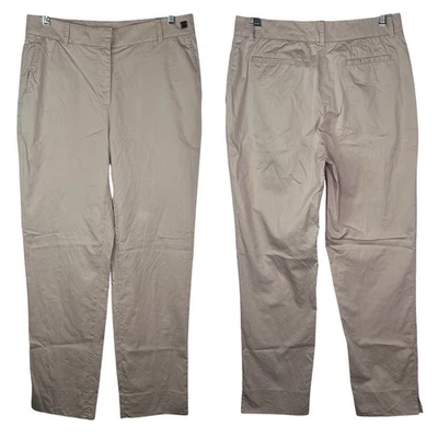 Pantalón Carolina Herrera Tostado Talla 6, 100% Algodón, Hecho en España, Diseñador Foto 1 de 4