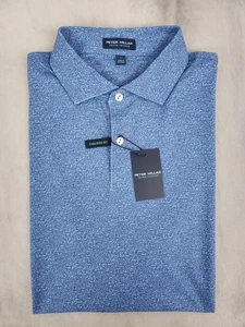 Peter Millar Radio Star Performance Jersey Golf Polo MF24XK17E Men's Size Large - Picture 1 of 11
