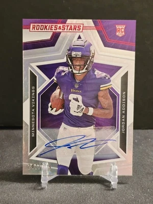2023 Panini Rookies & Stars #157 Jordan Addison Rookie Auto /299 RC Vikings - Image 1 of 4