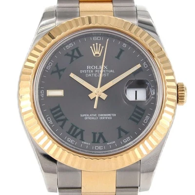 Подлинный ROLEX Datejust II 116333 SSxYG автоматический #V #260-006-021-5987 - Изображение 1 из 4