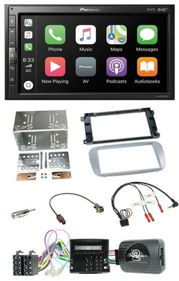 Pioneer USB Lenkrad DAB 2DIN Bluetooth Autoradio für Ford Galaxy C-Max Focus sil - Bild 1 von 4