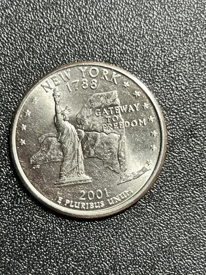 2000 New York Quarter D marca em perfeito estado - Imagem 1 de 1