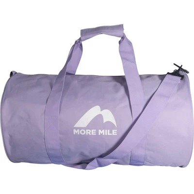More Mile Barrel Holdall Lilac Gym Travel Training Weekender Bag Workout - Image 1 of 2