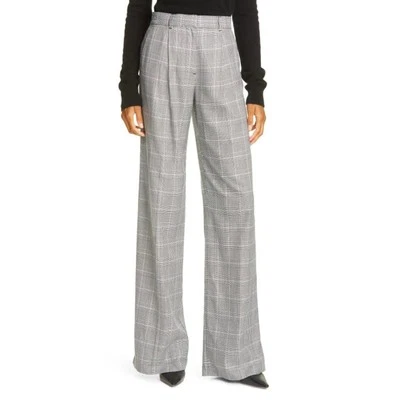 Pantalones ATM Pierna Ancha Cintura Alta Plisados Gris Preppy Academia Oficina Mujer EE. UU. 2 Foto 1 de 4