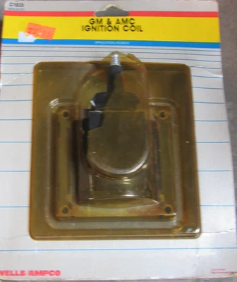 NEW WELLS AMPCO C1835 IGNITION COIL GM & AMC 1970's 1980's 4 CYL 6 CYL USA - Image 1 of 4