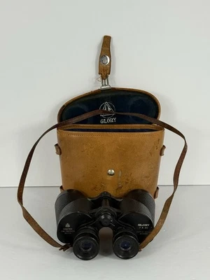 Vintage GLORY KOC WWII 7x35 Rare Binoculars with Original Case and Strap Working - Image 1 of 4