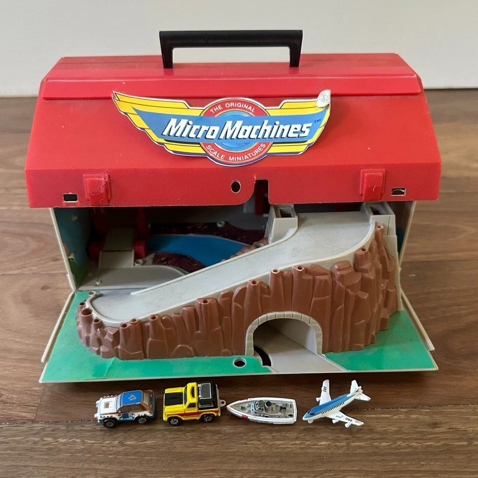 Vintage Micro Machines Super City Toolbox Playset 1988 Galoob Cars Boat & Plane - Image 1 of 4