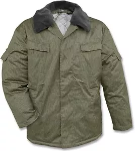 NVA Winter Jacke Jagdjacke Wattiert Pelzkragen Tarnjacke Ein Strich Kein Strich - Bild 1 von 20