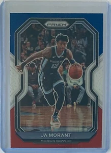 2020-21 Panini Prizm Red White & Blue #115 Ja Morant - Memphis Grizzlies - Bild 1 von 2