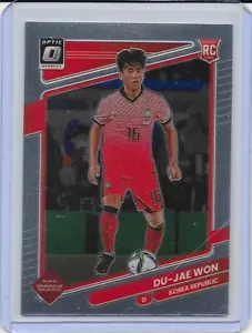 2021-22 Panini Donruss Optic Soccer Qatar #140 Du-Jae Won Rookie Card RC Korea - Picture 1 of 2