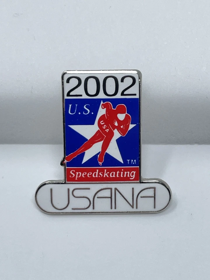 SALT LAKE 2002. OLYMPIC GAMES. SPONSOR PIN. USANA. SPEEDSKATING - Image 1 of 4