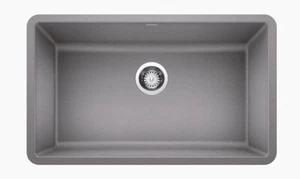 BLANCO 442536  Precis 30" Undermount Single Basin SILGRANIT Kitchen Sink CRACKED - Picture 1 of 4