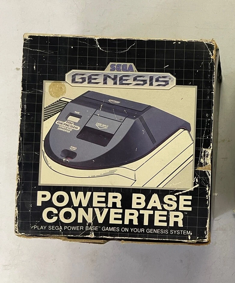 Sega Genesis Power Base Converter With Box Master System Adaptor CIB RARE!!! - Image 1 of 1