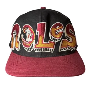 Sombrero vintage de graffiti de los años 90 Florida State Seminoles Top of the World talla 7 1/2 - Imagen 1 de 9
