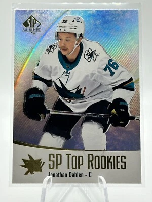 2021-22 SP Authentic Top Rookies Jonathan Dahlen - San Jose Sharks #TR-34 - Image 1 of 2