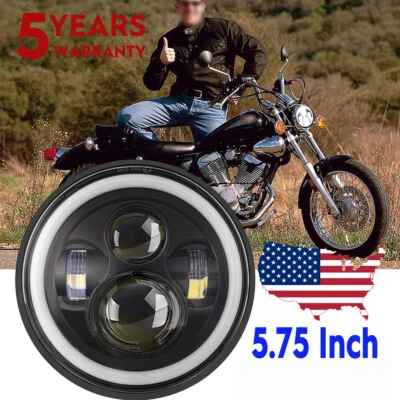 Proyector de faros LED 5,75" alto/bajo para Yamaha Virago 250 750 535 1100 Vmax 1200 Foto 1 de 4