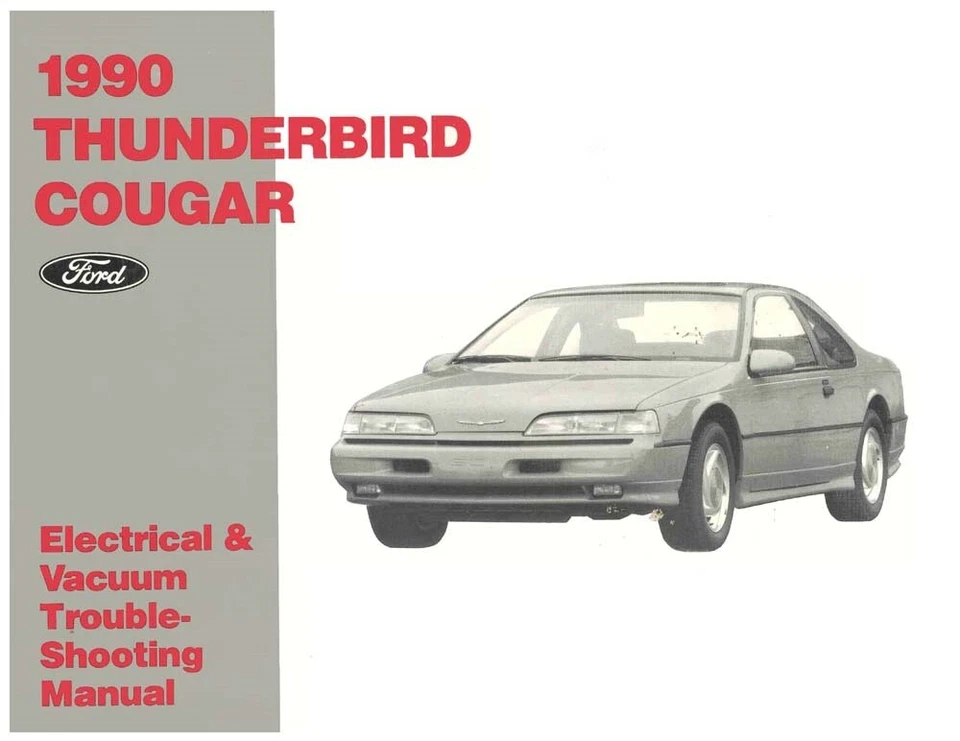 Ford Thunderbird 1990, Mercury Cougar EVTM manual eléctrico de solución de problemas Foto 1 de 1