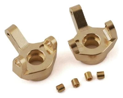 Yeah Racing SCX24 Brass Front Steering Knuckles (2) (7g) [YEA-AXSC-026] - Image 1 of 2