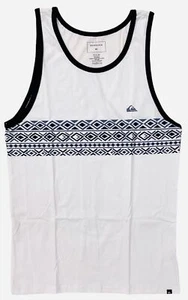 Quiksilver Men's Tribal Fuzz Framed Graphic Print Tank Top Tee T-Shirt - Picture 1 of 1