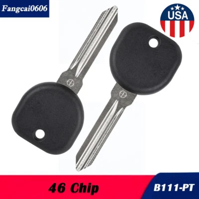 2x Uncut Ignition Key Transponder Chip for 08-14 GMC Savana 1500/2500/3500/4500 - Image 1 of 4
