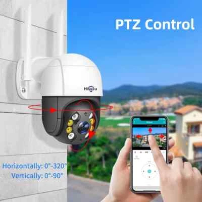 Telecamera PTZ domestica 5x zoom digitale AI rilevamento umano ONVIF wireless telecamera IP CCTV - Immagine 1 di 4