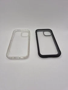 2 coques Iphone 15 6,1 pouces noir et transparents Miracase neuf - Afbeelding 1 van 7