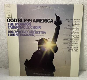 The Mormon Tabernacle Choir God Bless America 1965 Vinyl LP Columbia Ms 6721 - Foto 1 di 5