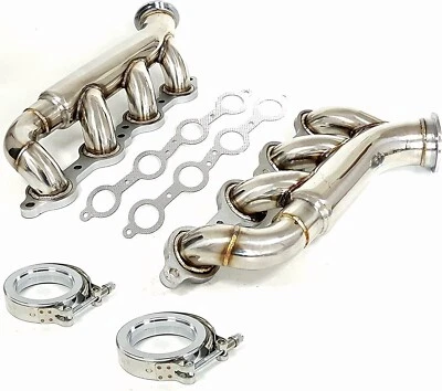 F Body Turbo Manifold Headers For Chevy Camaro Corvette For Pontiac Firebird GTO - Image 1 of 4