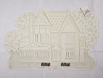 Mantel individual de encaje para mesa Heritage Alpine 13 x 20 pulgadas Diseño de casa floral Foto 1 de 4