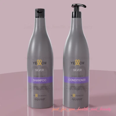 Alfaparf Yellow Silver Neutralising Shampoo 500ml & Conditioner 500ml