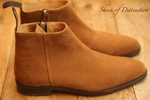 Paul Smith Alan Tan Brown Suede Zip Up Boots Shoes Mens UK 8 US 9 EU 42 - Picture 1 of 11