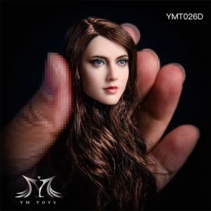 YMTOYS 1/6 Brown Hair Head Sculpt Blue Eye For 12" Female Suntan Ph TBL Figure - Picture 1 of 5