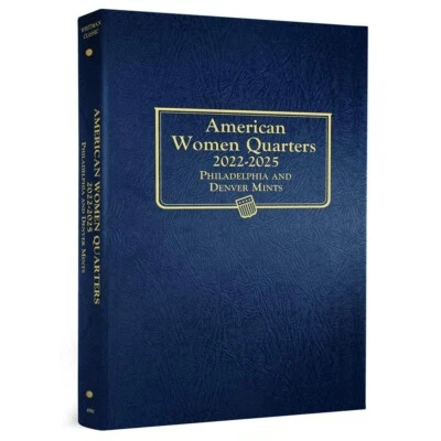 New Whitman Coin Album For American Women Quarters P&D Mint 2022-2025 Model 4990