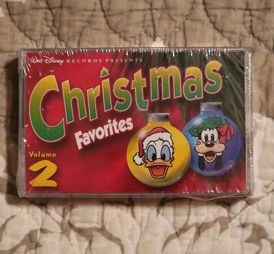 New Vintage 1999 Walt Disney Records Christmas Favorites Vol 2 Cassette Tape - Image 1 of 4
