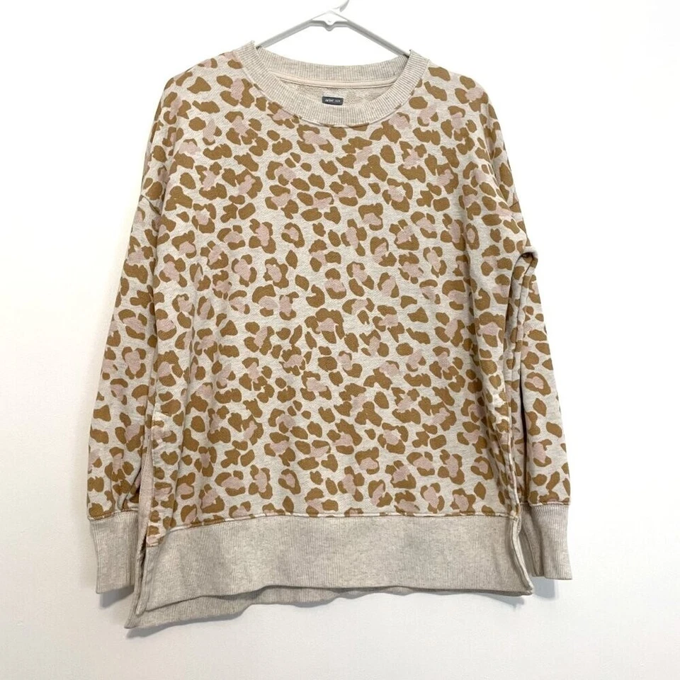 Sudadera AERIE AMERICAN EAGLE Desierto De Gran Tamaño Crema Leopardo Guepardo Túnica XS Foto 1 de 4