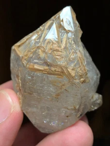 Rare Window Quartz Elestial Fenster with Clay Inclusion 84 Grams - Picture 1 of 7