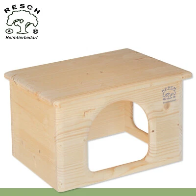 RESCH NAGERHAUS Resch 23 Meerschweinchenhaus Zwergkaninchen Ratte Chinchilla Holz Handarbeit